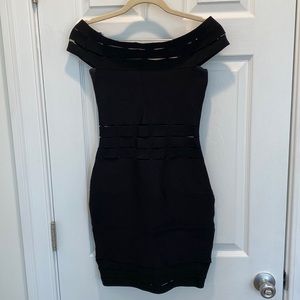 WOW Couture Black Cutout Bandage Dress Size Small